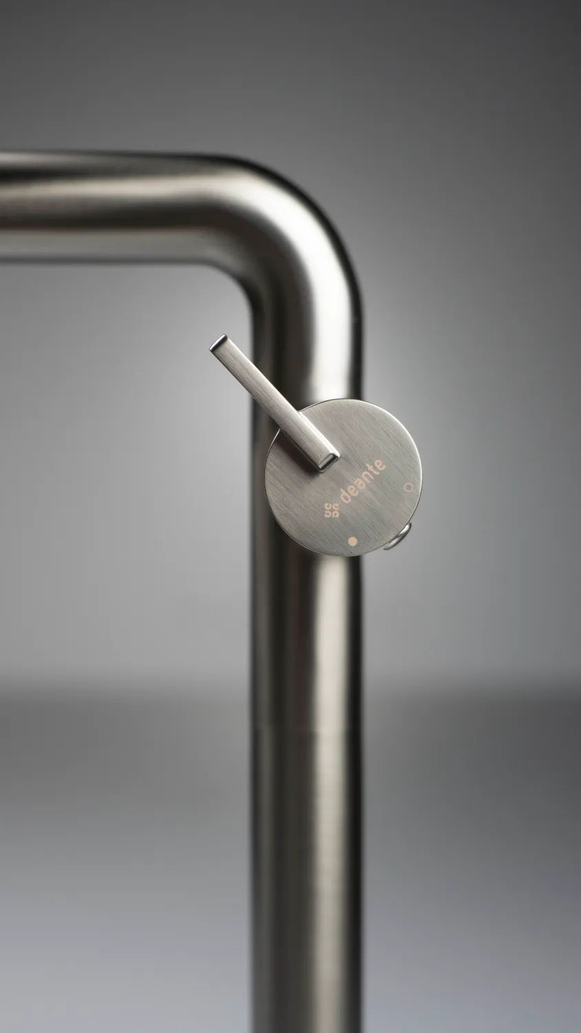 High-Rise Basin Mixer Deante Silia 265 without Drain in Titanium
