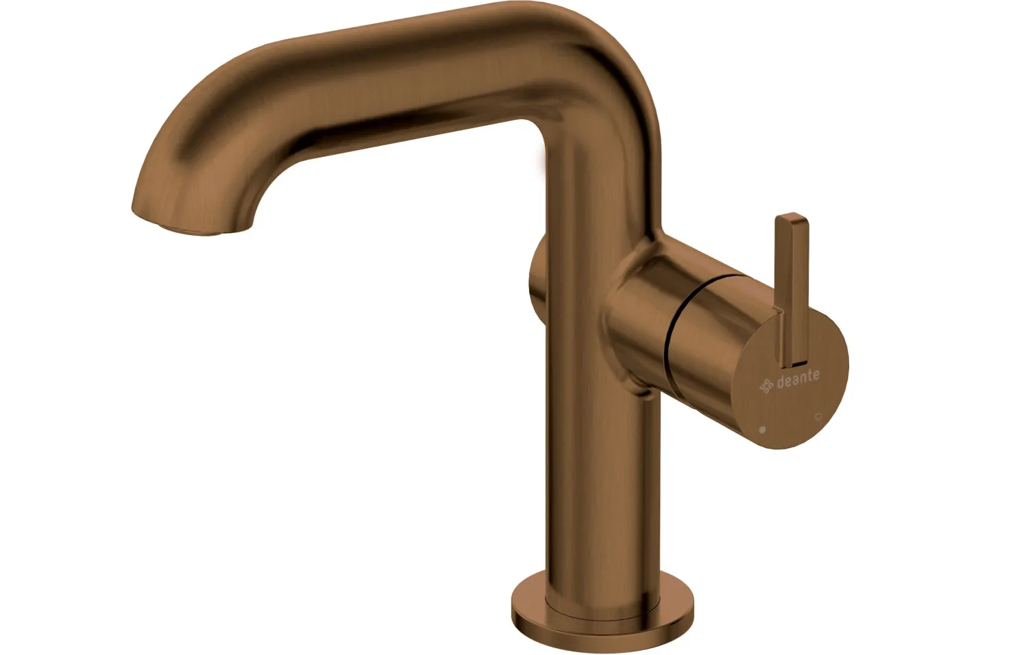 Deante Silia 128 Basin Mixer without Waste in Brushed Bronze PVD