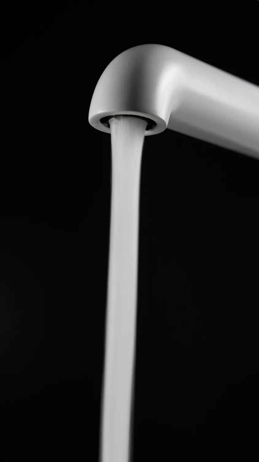 Mitigeur de lavabo rehaussé Deante Silia 265 sans bonde en blanc mat — vue 4