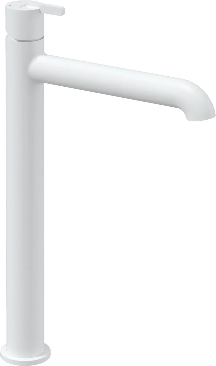 High-Rise Basin Mixer Deante Silia 265 without Waste in Matte White