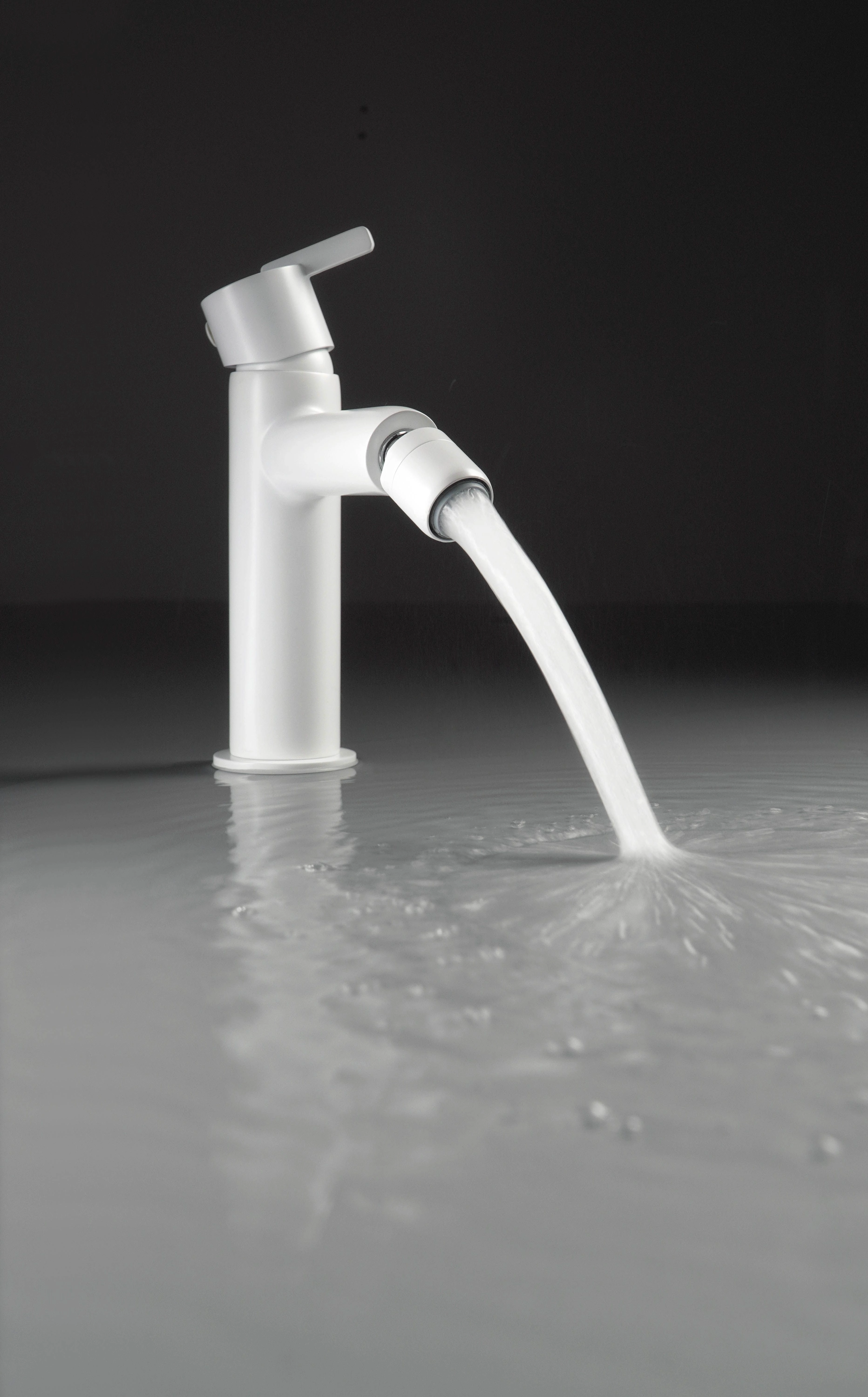 Mitigeur de bidet Deante Silia sans bonde en blanc mat - vue 3