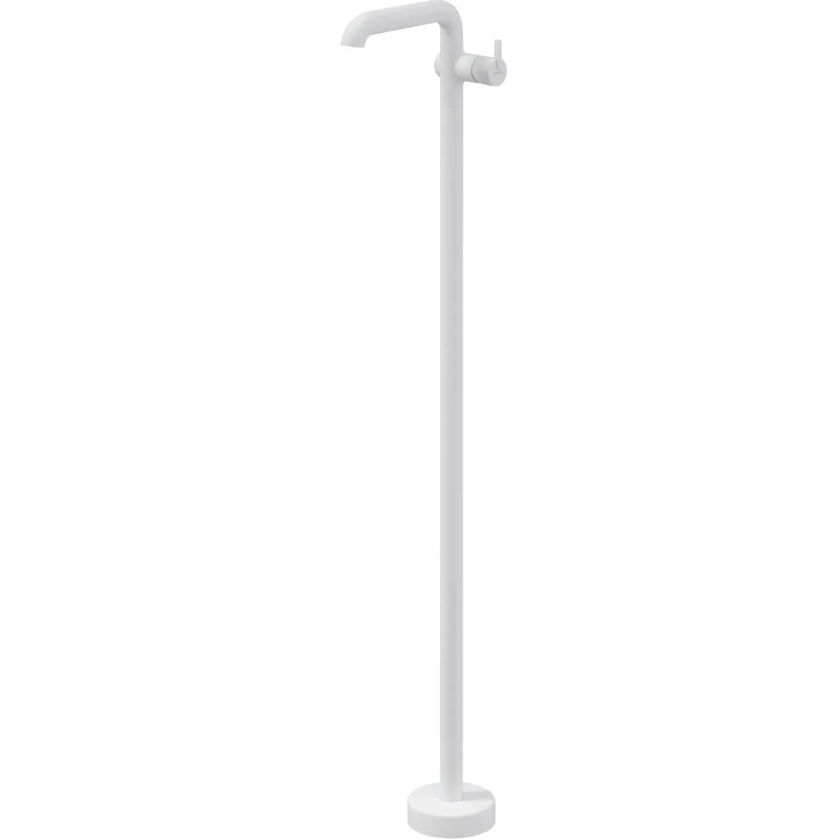 Mitigeur de lavabo Deante Silia sur pied en blanc mat