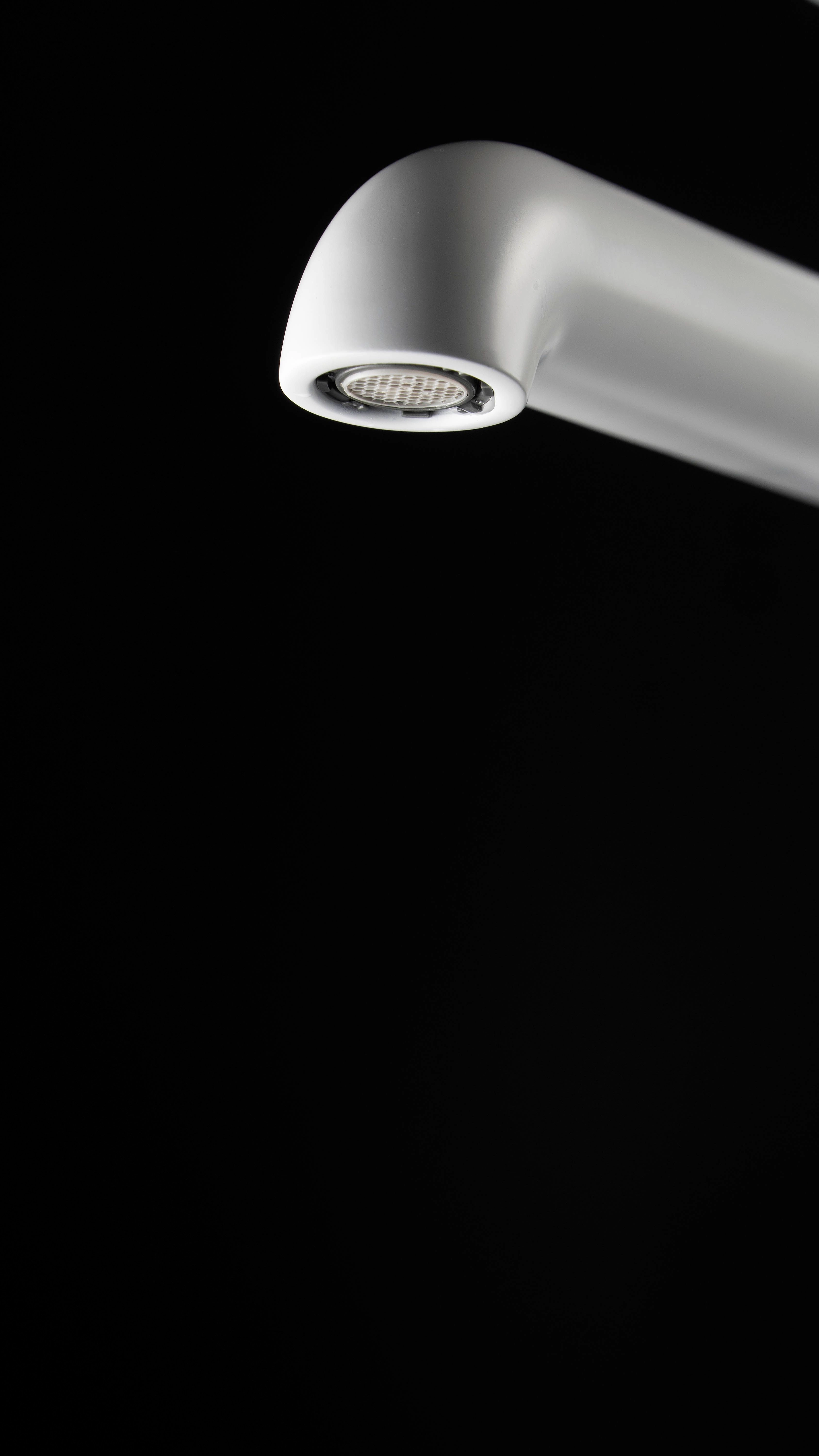 Mitigeur de lavabo rehaussé Deante Silia 265 sans bonde en blanc mat - vue 5