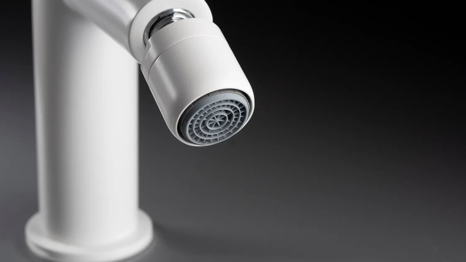 Deante Silia Matte White Bidet Mixer Without Waste