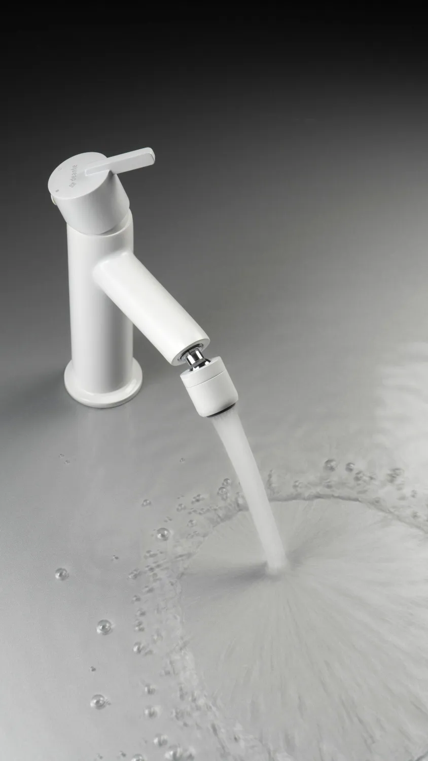 Mitigeur de bidet Deante Silia sans bonde en blanc mat — vue 4