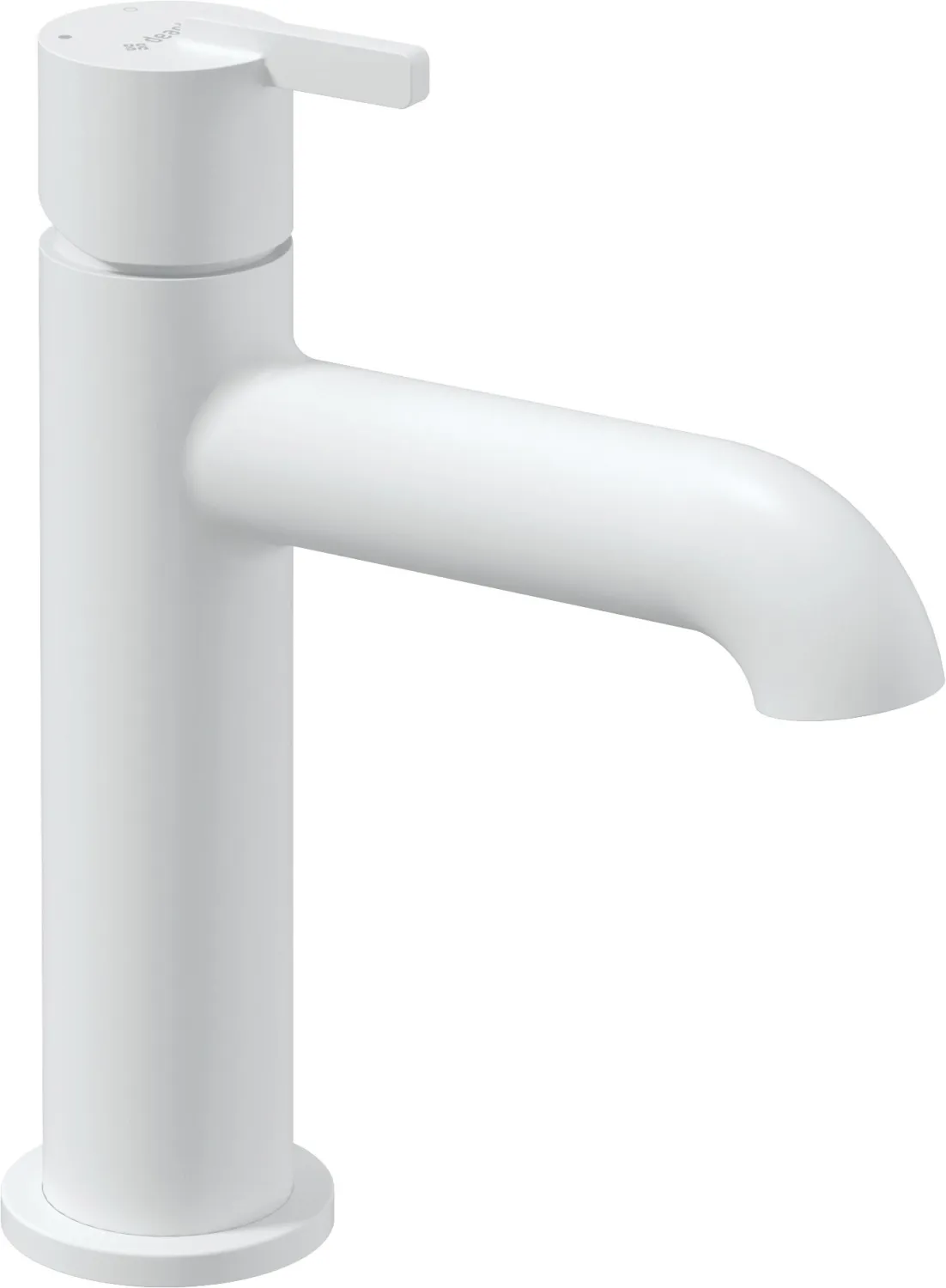 Deante Silia 100 Basin Mixer without Waste in Matte White