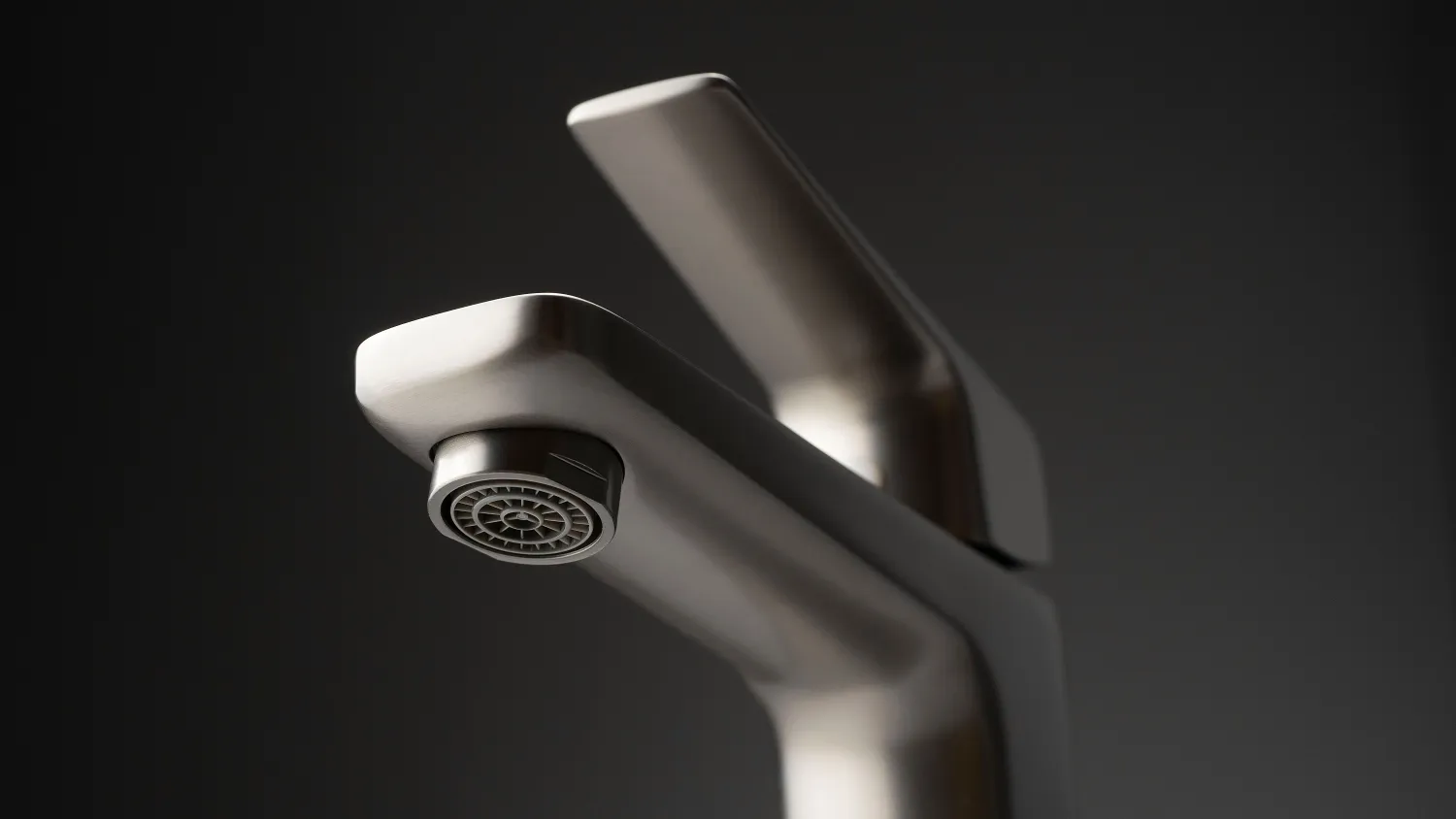 Mitigeur de lavabo Deante Blur 93 sans bonde en titane — vue 3