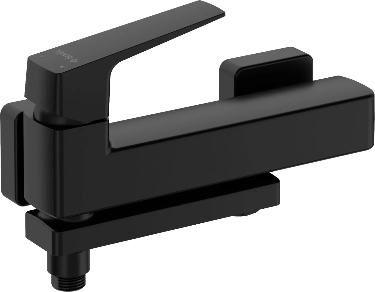 Bath/Shower Mixer Deante Blur with Folding Spout in Matte Black
