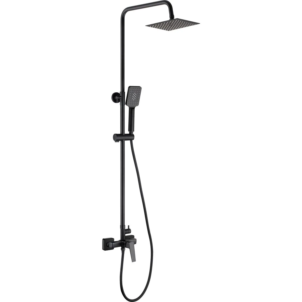 Colonne de douche Deante Blur 200 avec mitigeur de douche en noir mat