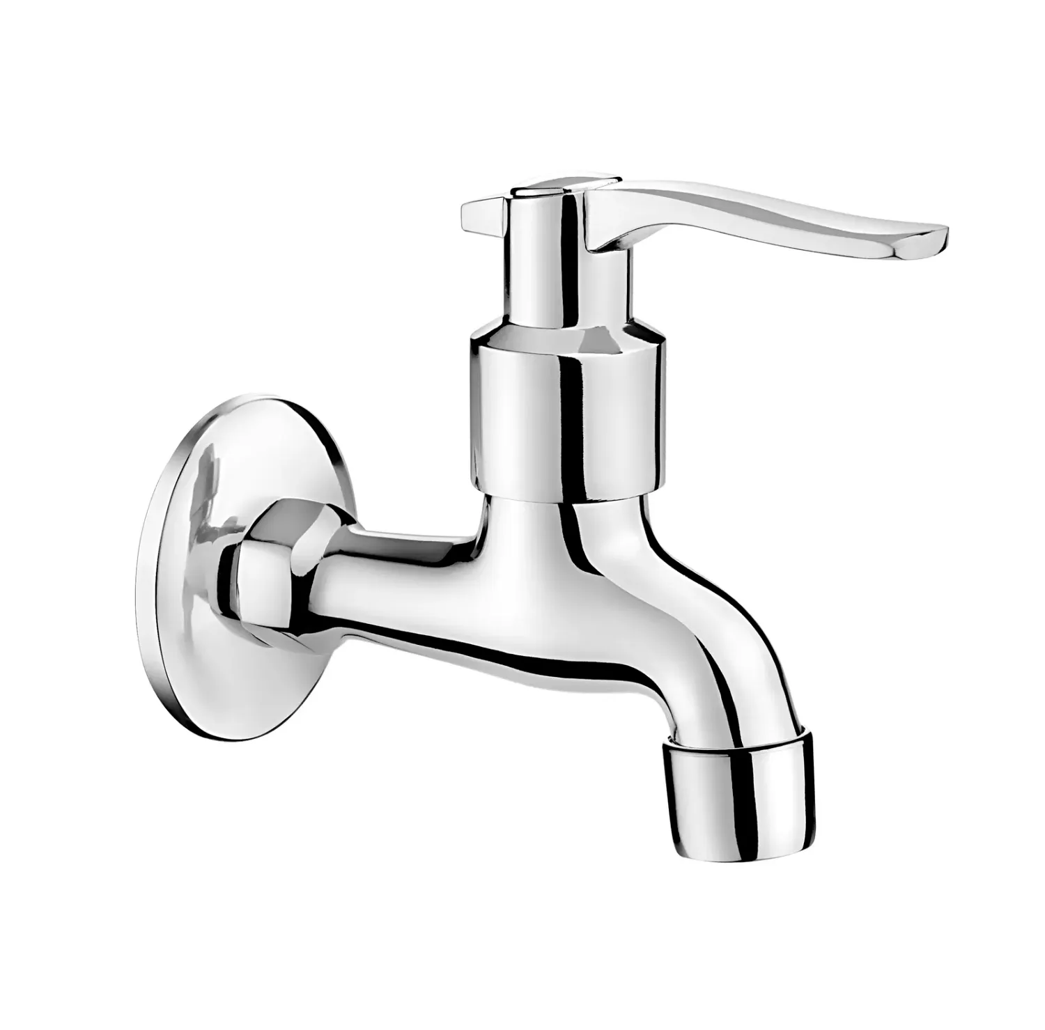 Robinet universel chromé Deante 1/2'' pour eau froide avec aérateur et adaptateur.
