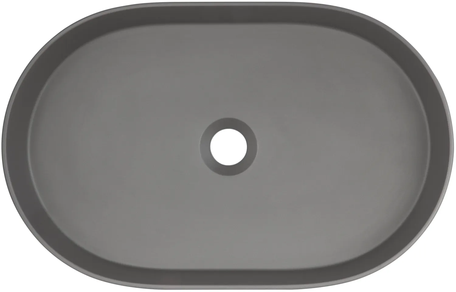 Vasque à poser ovale Deante Silia 55 x 35 cm en anthracite métallisé — vue 3