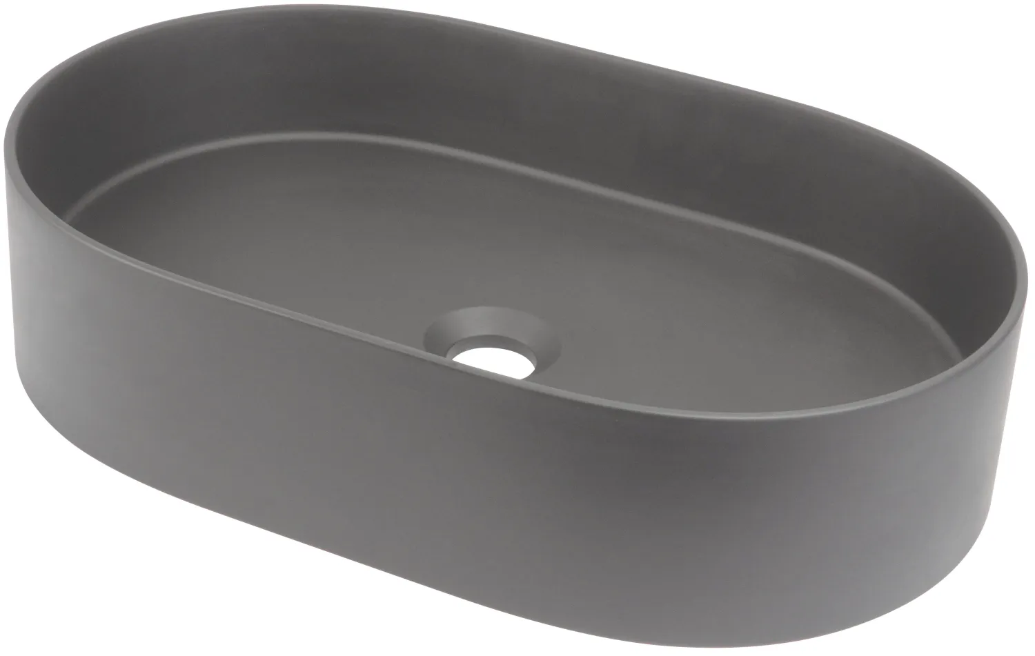 Vasque à poser ovale Deante Silia 55 x 35 cm en anthracite métallisé — vue 2