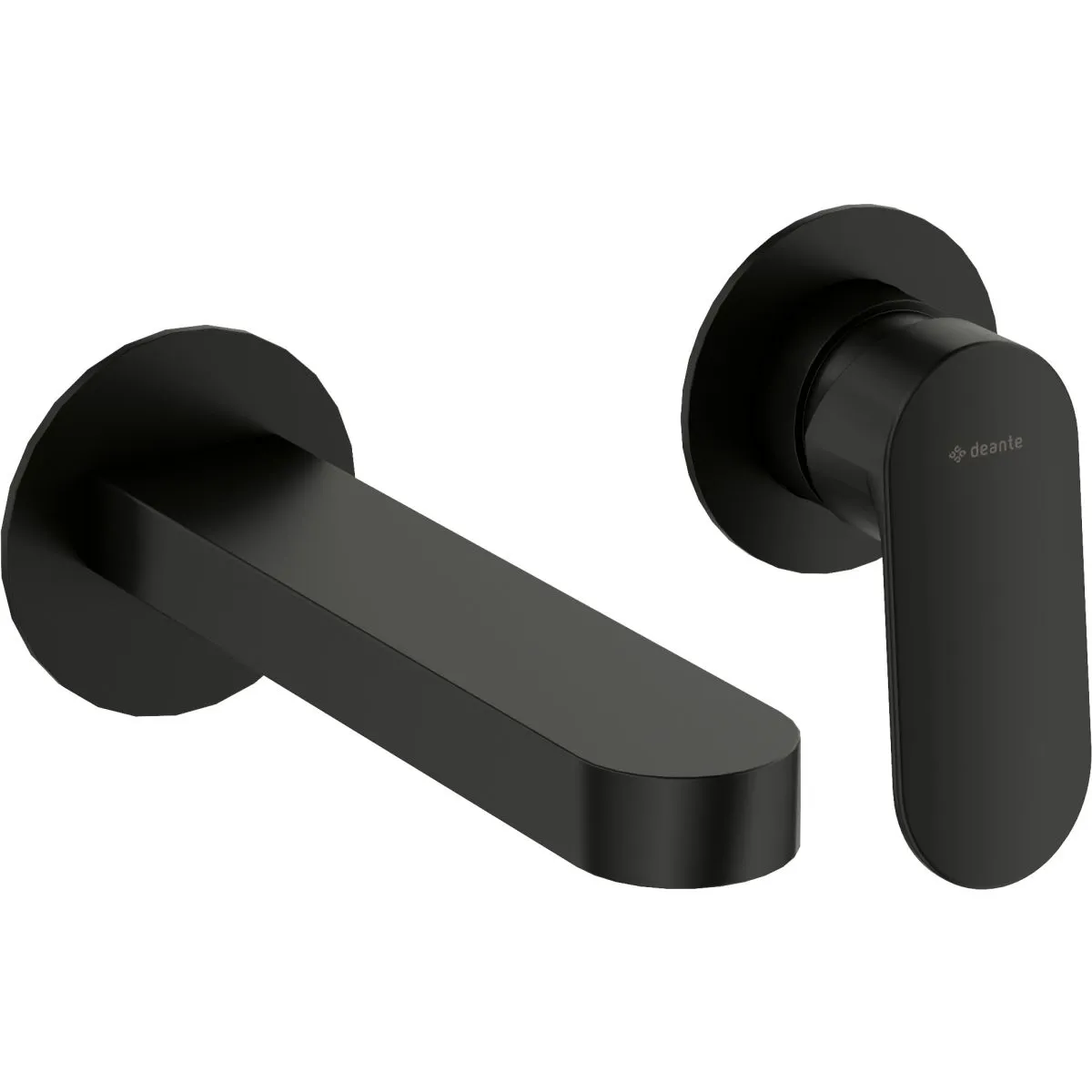 Mitigeur de lavabo encastré Deante Alpinia 154 mm sans bonde en noir mat