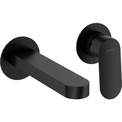 Mitigeur de lavabo encastré Deante Alpinia 154 mm sans bonde en noir mat
