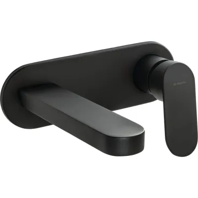 Deante Alpinia 153 mm Built-in Sink Mixer Tap in Matt Black