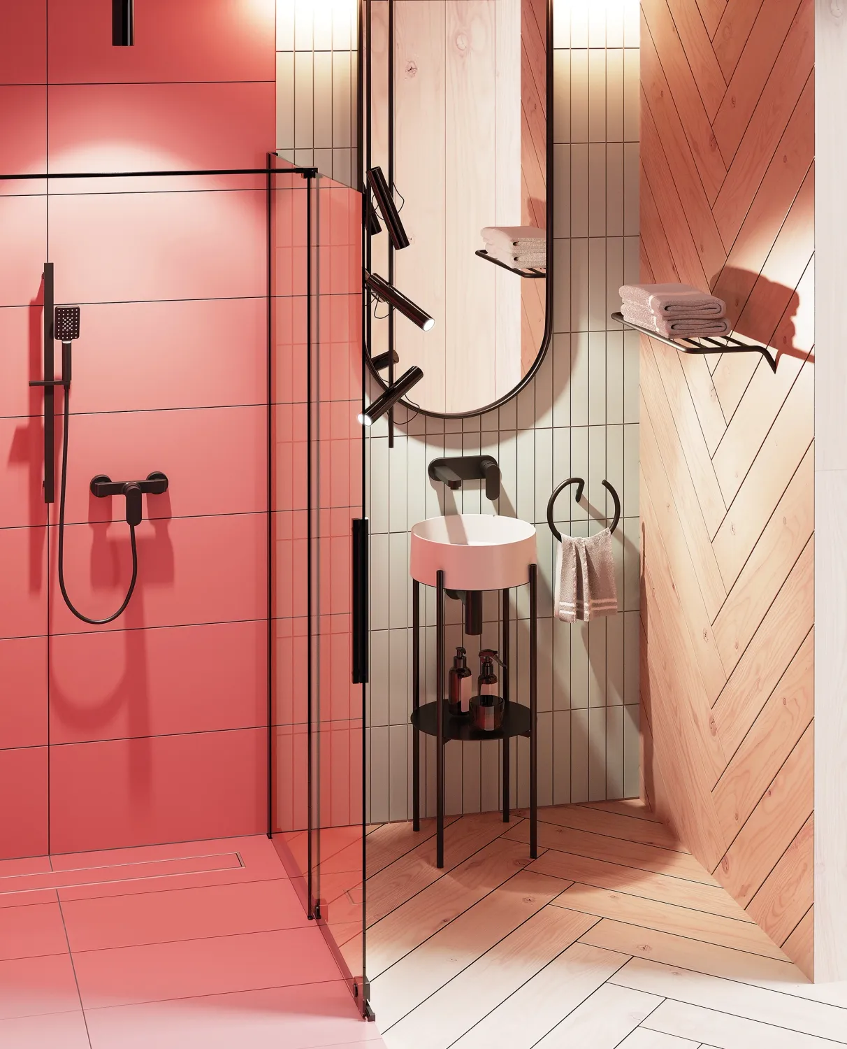 Mitigeur de douche Deante Alpinia en noir mat
