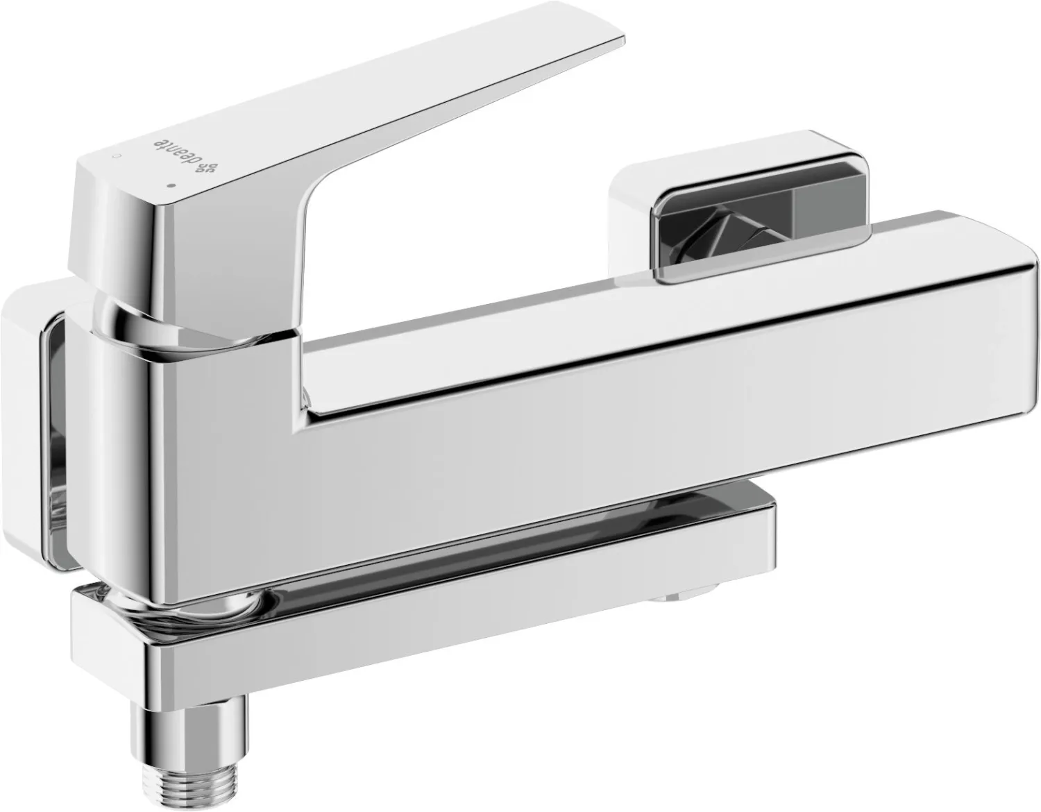 Bath/Shower Mixer Deante Blur with Foldable Spout in Chrome