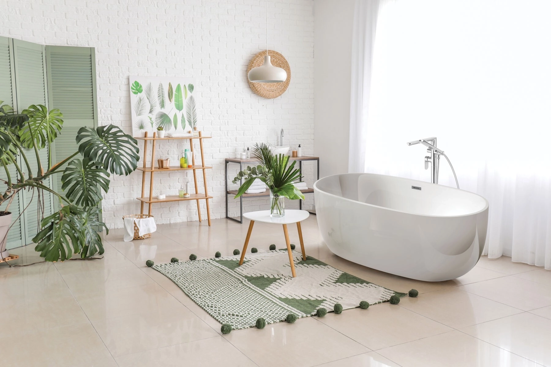 Mitigeur de bain / douche Deante Alpinia pour montage au sol en chromé - vue 2