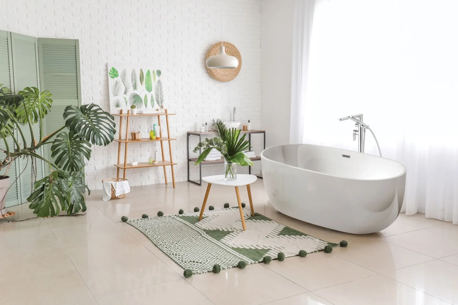 Bath/Shower Mixer Deante Alpinia for Floor Installation in Chrome