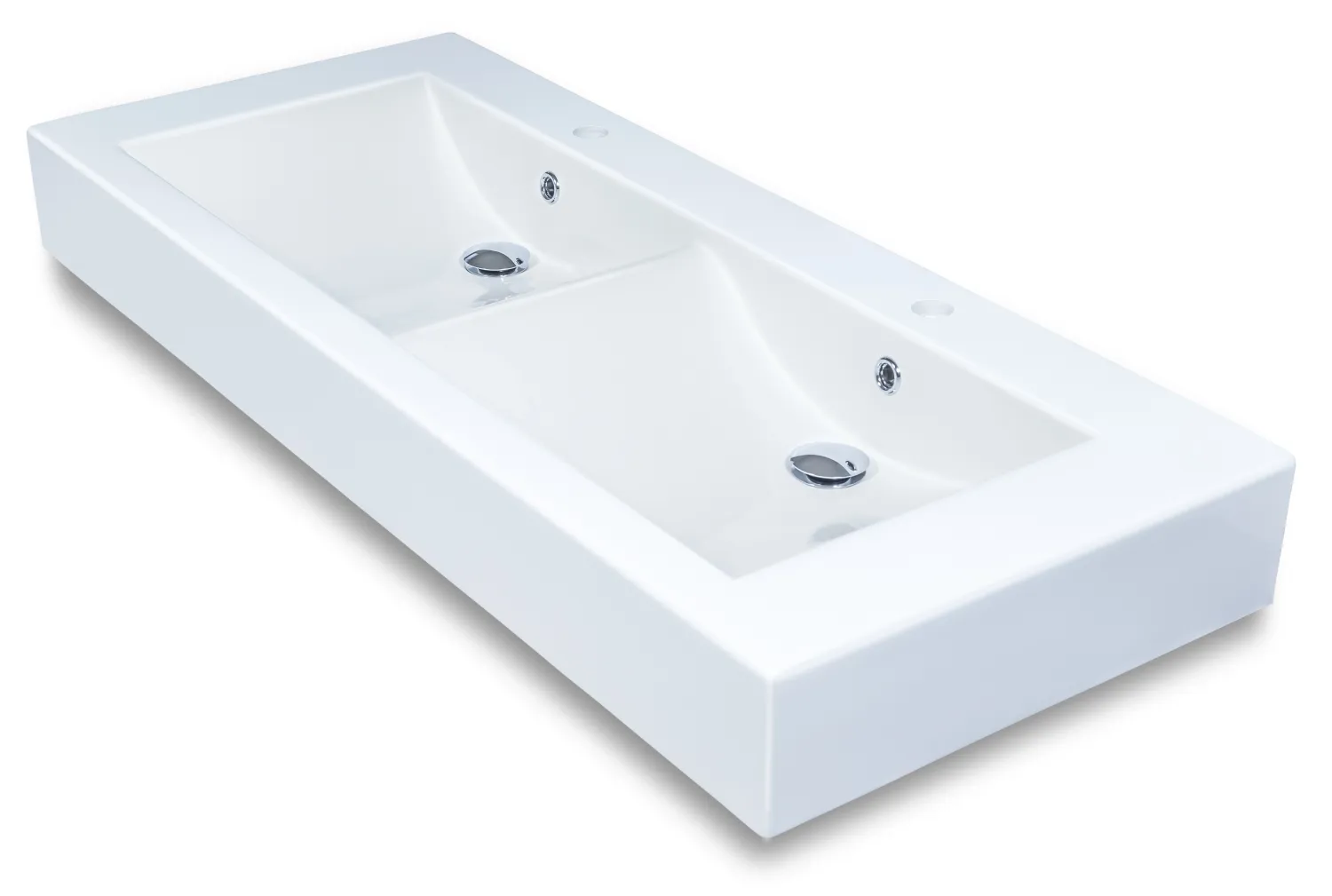 Plan-vasque double Spazio 120 cm