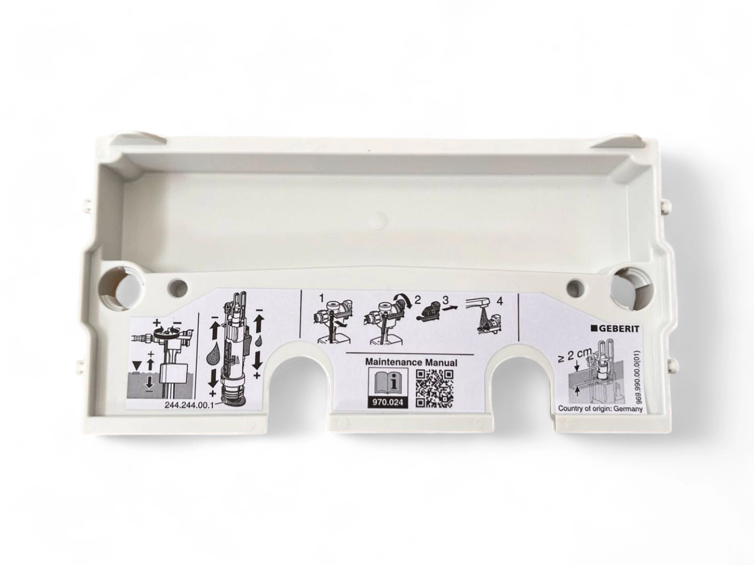 Plaque de protection Geberit pour réservoir à encastrer Alpha 12 cm - vue 2