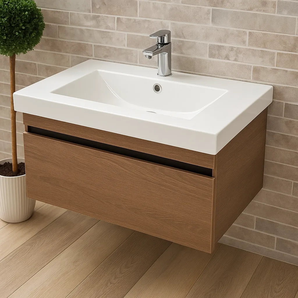 Meuble de salles de bains Spazio 80 cm à un tiroir (sans vasque)