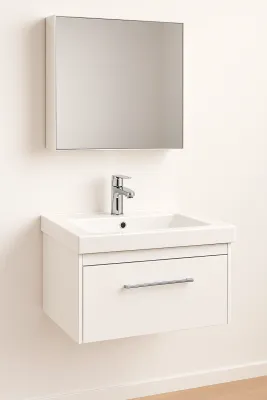 Meuble de salle de bains Spazio 70 cm à un tiroir (sans vasque)