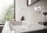 Finoris Mitigeur de lavabo encastré mural, bec 228 mm, bonde à écoulement libre