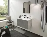 Finoris Mélangeur de lavabo 3 trous 160, bonde clic-clac