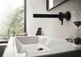 Finoris Mitigeur de lavabo encastré mural, bec 228 mm, bonde à écoulement libre