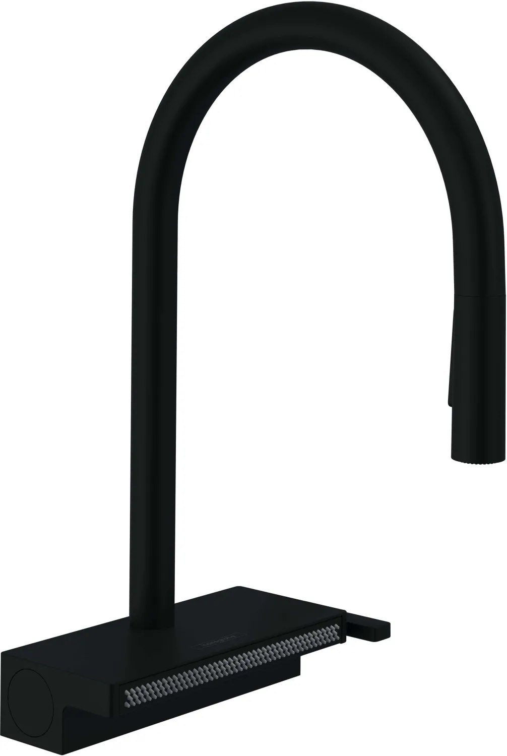 Mitigeur de cuisine Hansgrohe Aquno Select 170 avec douchette extractible 3 jets et sBox intégré / Finition noir mat
