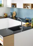 Metris Select M71 Mitigeur de cuisine 2 trous 320, avec douchette extractible 2 jets, sBox