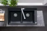 Metris Select M71 Mitigeur de cuisine 2 trous 320, avec douchette extractible 2 jets, sBox