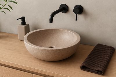 Bol à poser Bolero 44 cm granité corail
