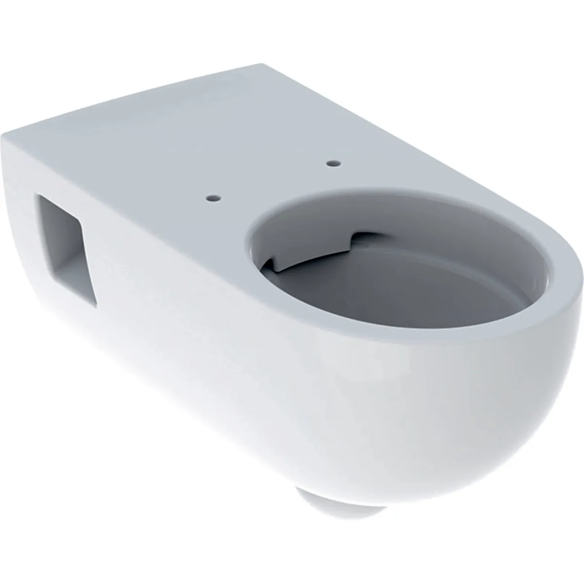Cuvette suspendue à fond creux Geberit Selnova Comfort, rallongé, semi-carénée, Rimfree