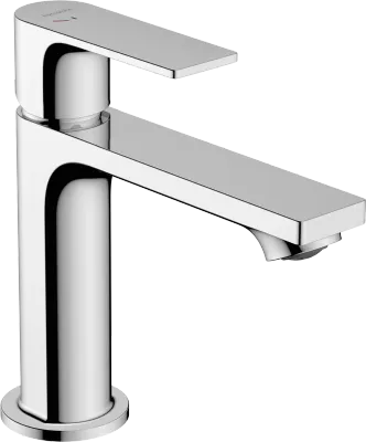 Mitigeur de lavabo Hansgrohe Rebris E 110 CoolStart avec tirette et vidage
