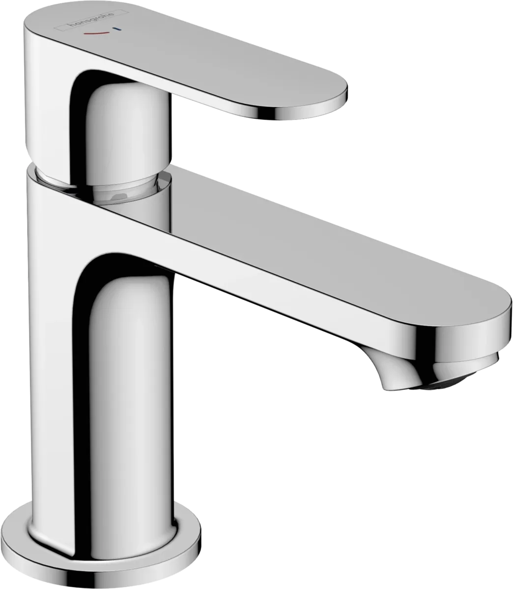 Mitigeur de lavabo Hansgrohe Rebris S 80 CoolStart avec tirette et vidage
