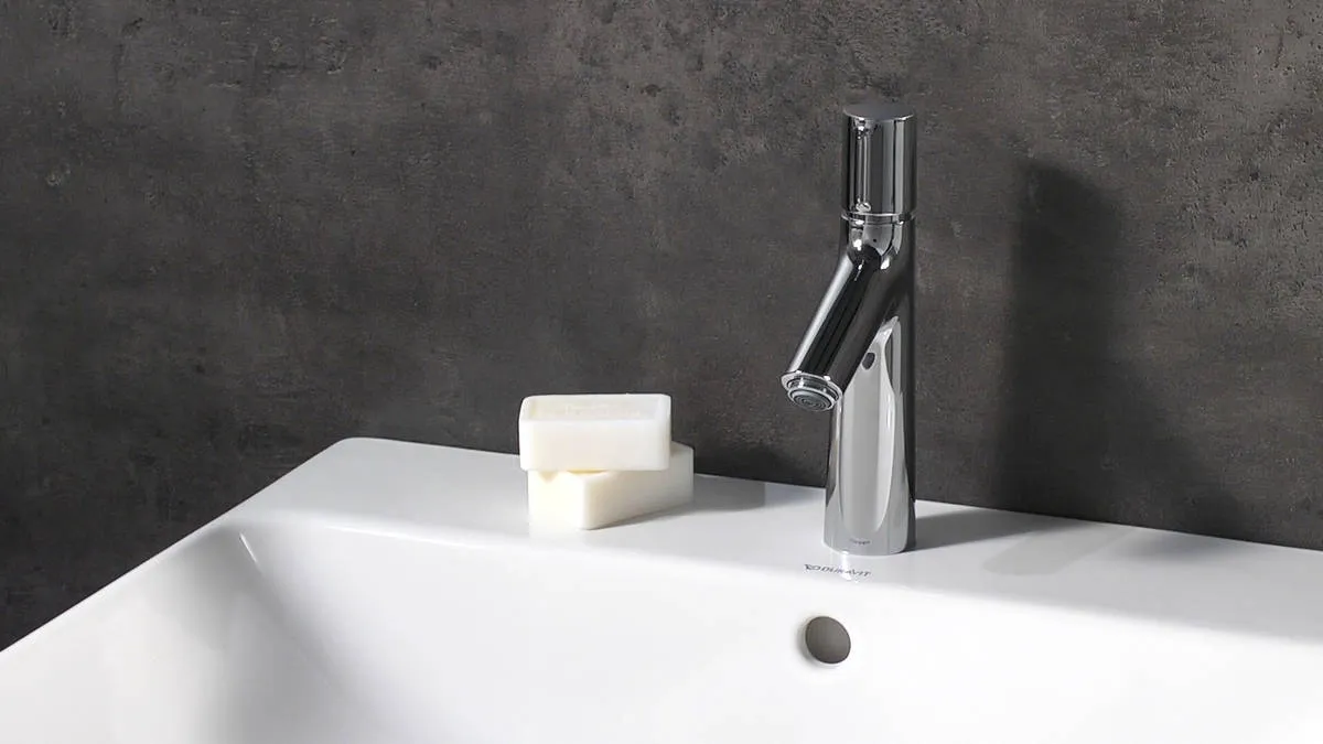 Mitigeur de lavabo Hansgrohe Talis Select S 100 en laiton chromé avec tirette et vidage — vue 5