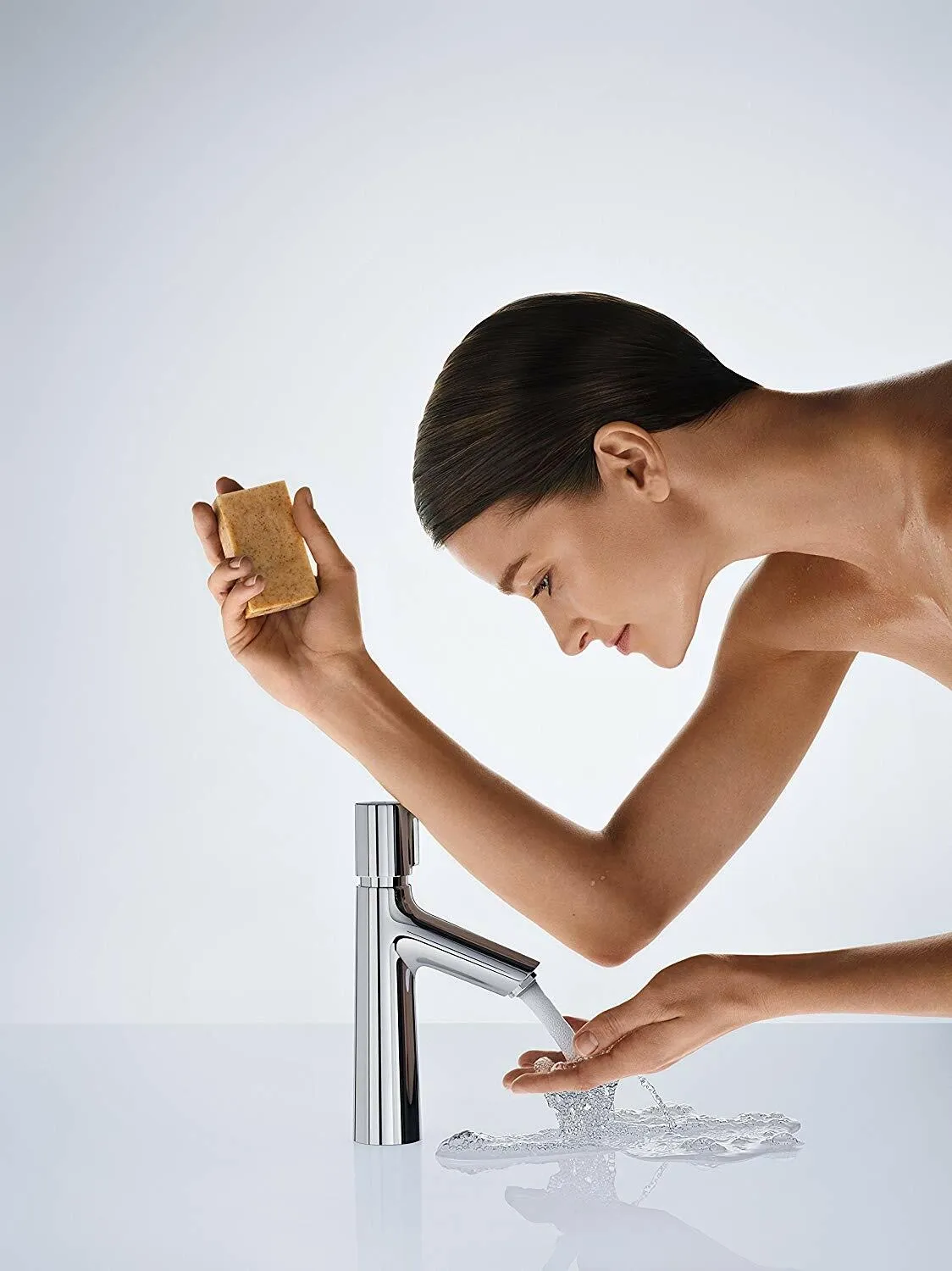 Mitigeur de lavabo Hansgrohe Talis Select S 100 en laiton chromé avec tirette et vidage