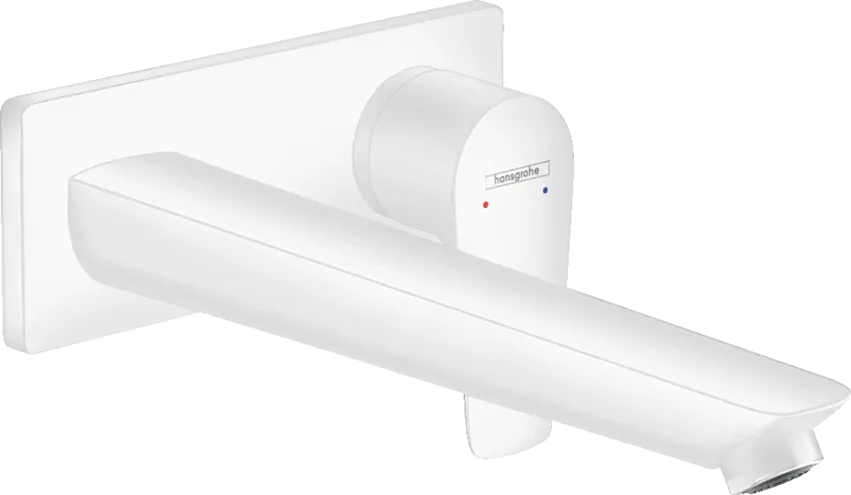 Mitigeur de lavabo encastré Hansgrohe Talis E 225 mm en blanc mat
