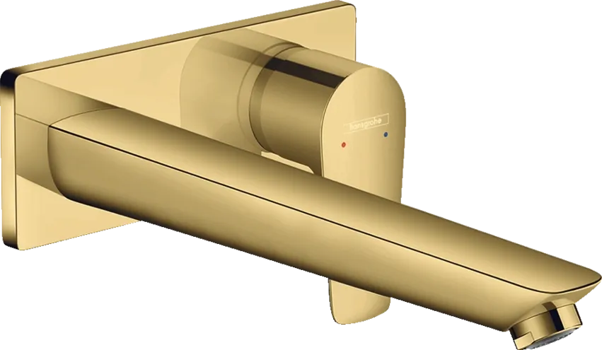 Mitigeur de lavabo encastré Hansgrohe Talis E 225 mm en doré poli