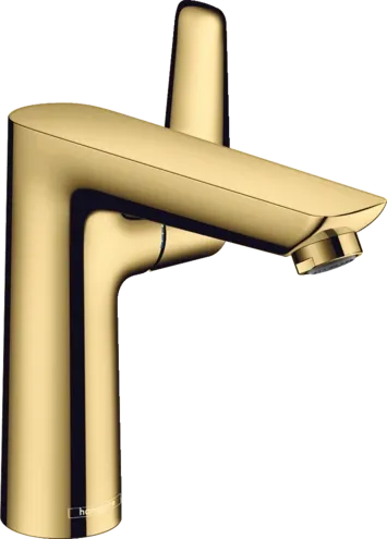 Mitigeur de lavabo Hansgrohe Talis E 150 avec tirette et vidage en doré poli