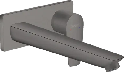 Mitigeur de lavabo encastré Hansgrohe Talis E 225 mm en noir chromé brossé
