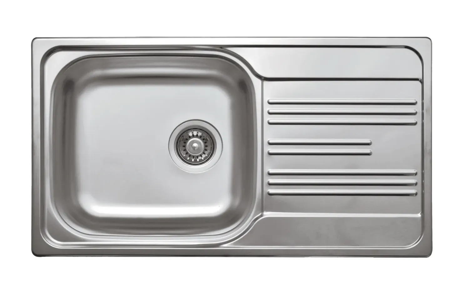 Évier de cuisine encastrable Deante Xylo 78 x 43.5 cm​ en acier inoxydable simple bac avec égouttoir et vidage