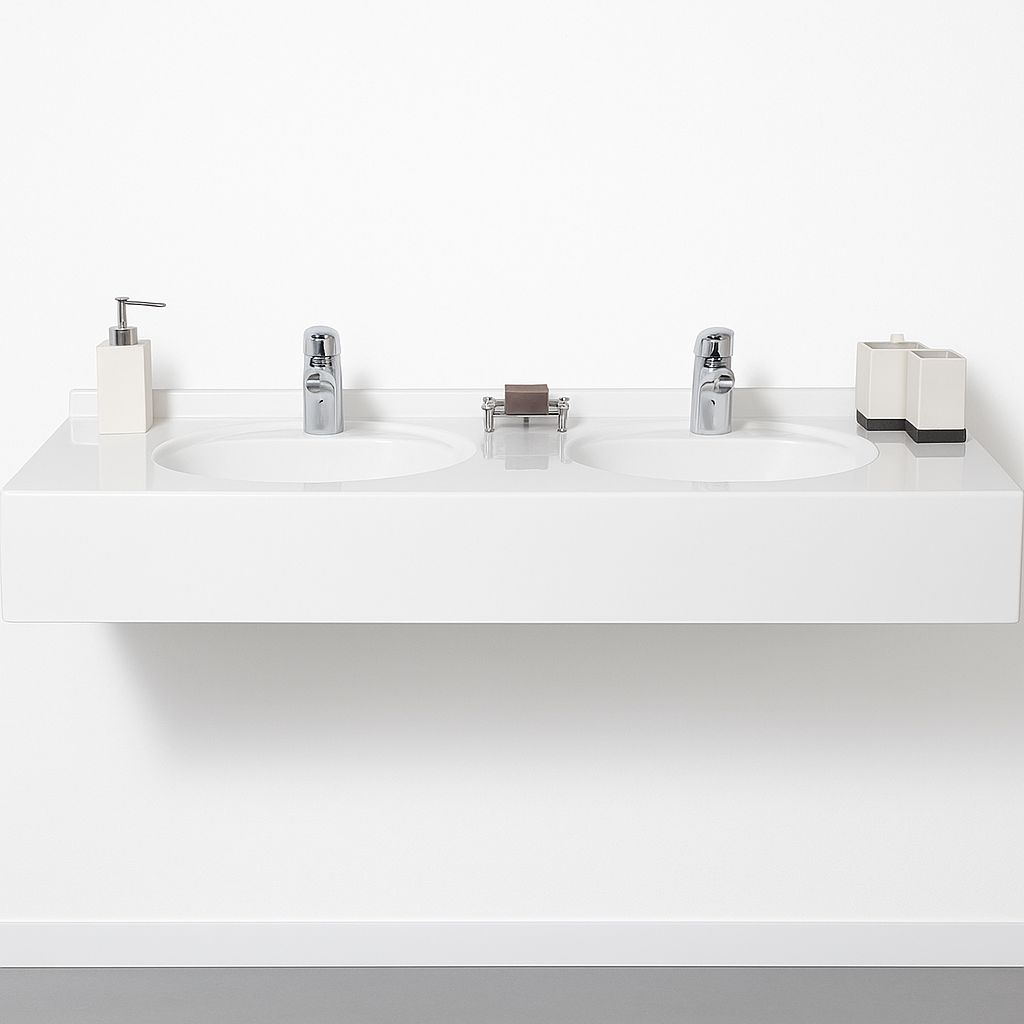 Atoll Double Basin Countertop 160 cm