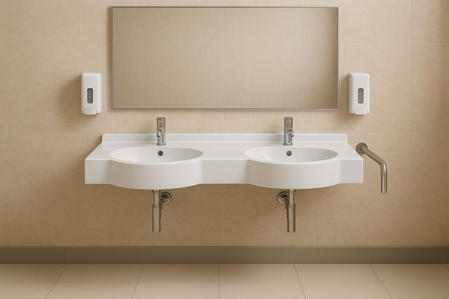 Plan-vasque double Riviera 140 ou 160 cm