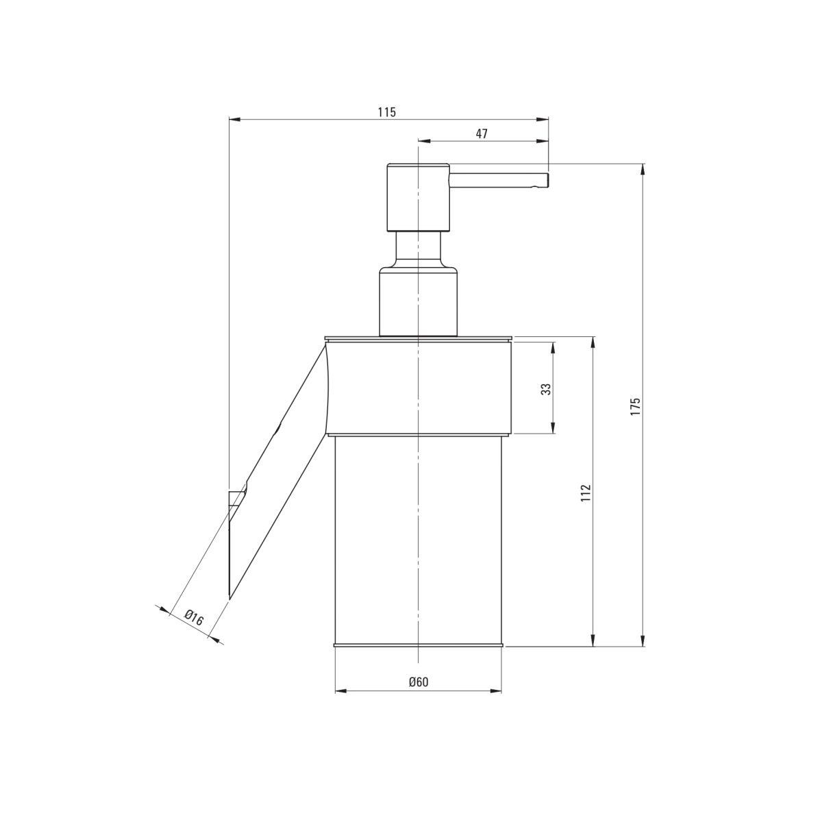 Distributeur de savon liquide Deante Silia en blanc mat - vue 6