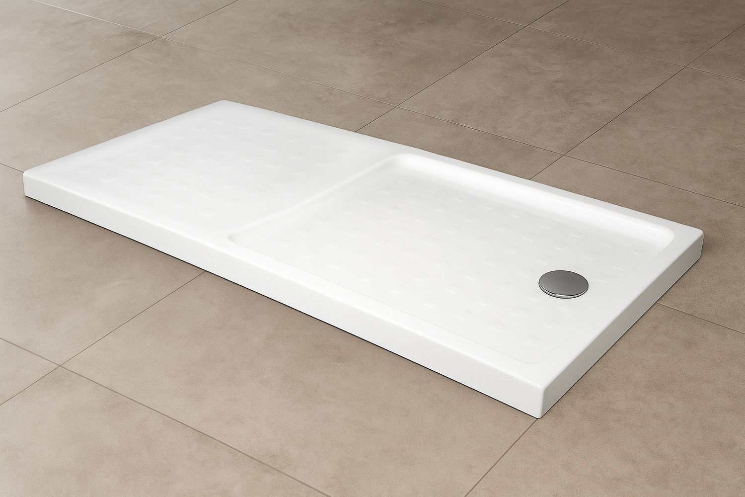 Receveur Duetto 160 x 80 cm sans vidage