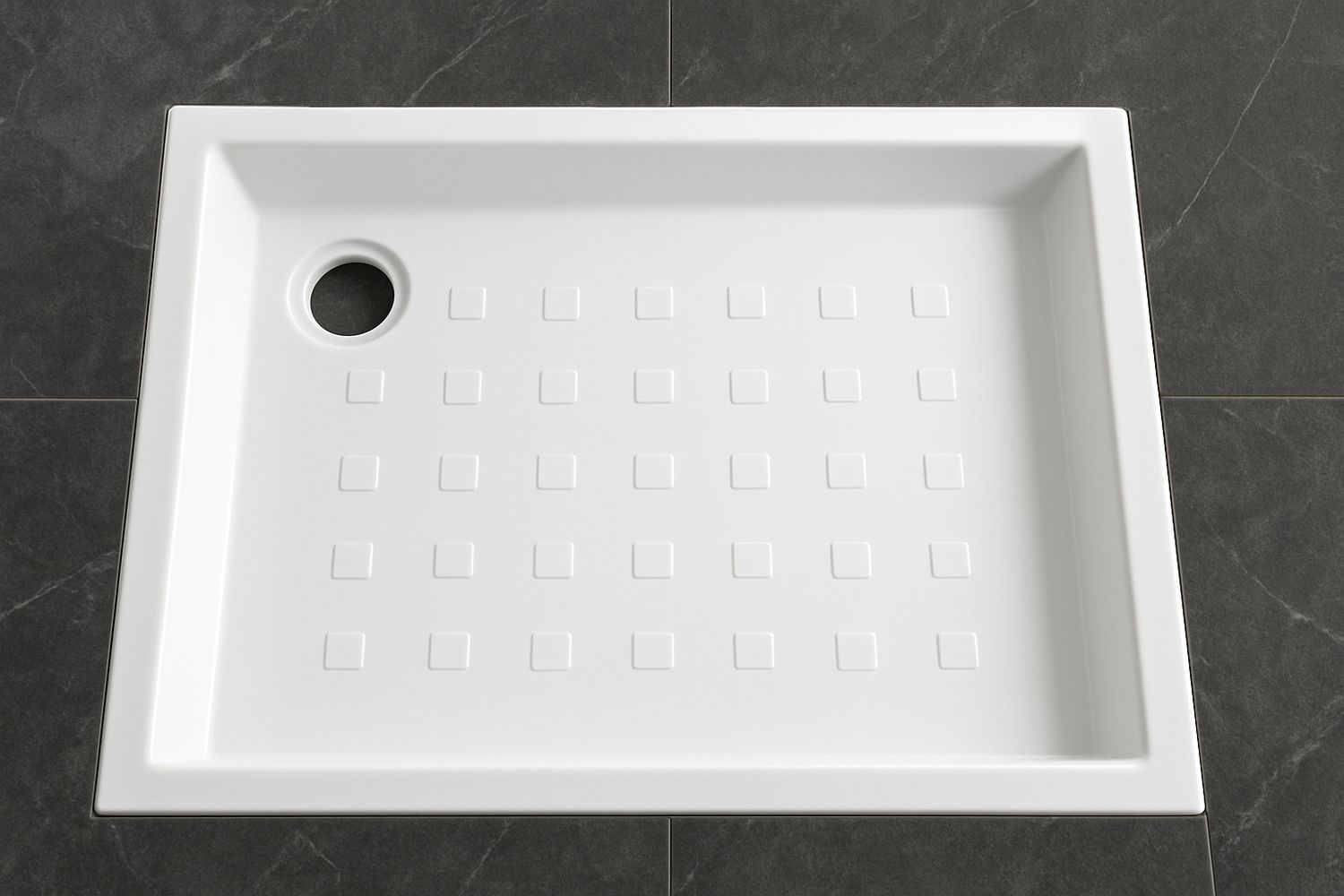 Receiver Novospace offset 90 x 70 cm without drainage