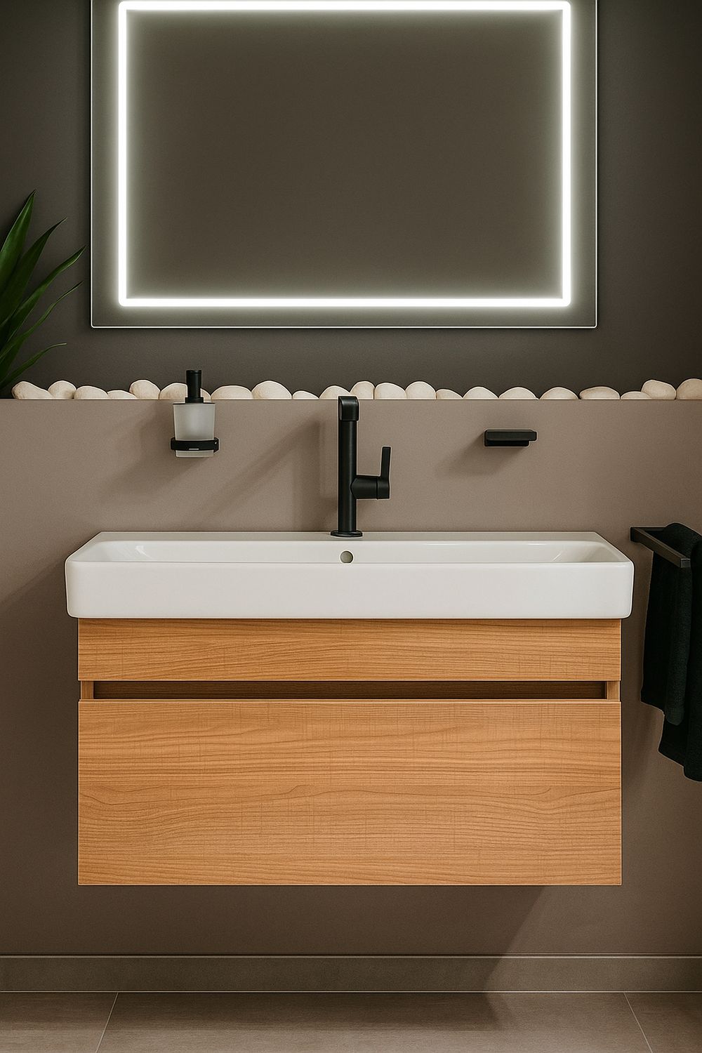Geberit Smyle 90 cm Bathroom Vanity with One Drawer (without Basin)